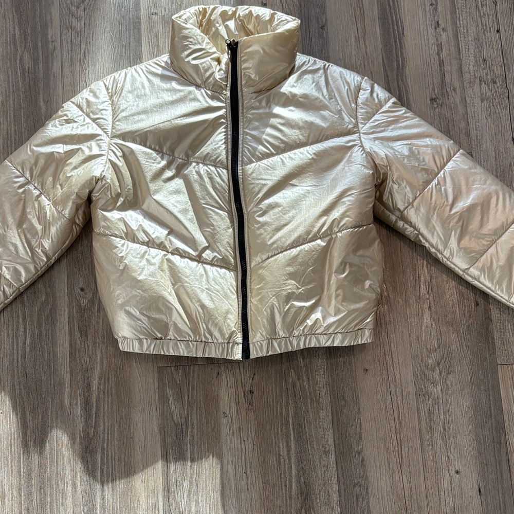 Shiny Puffer Jacket - image 3